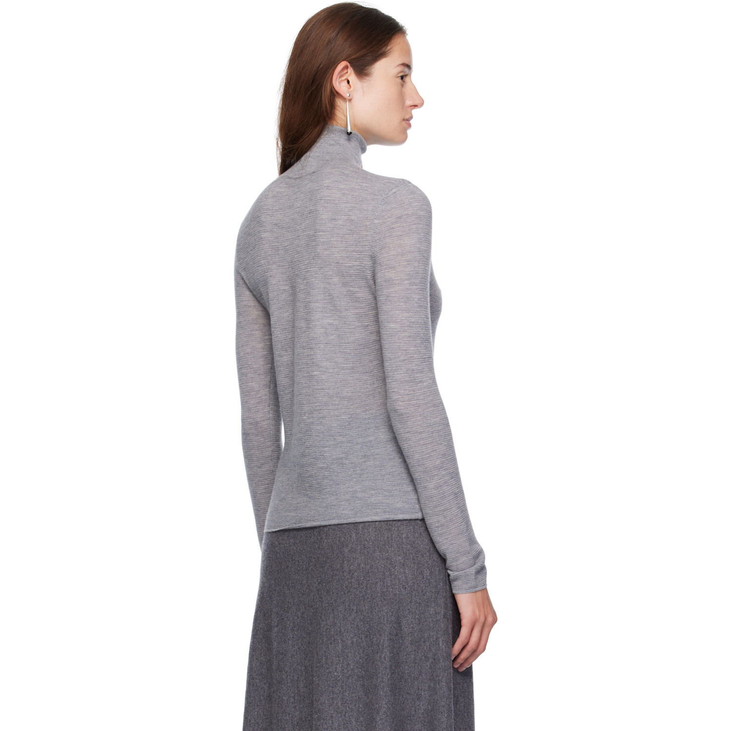  Lisa Yang Gray Lory Turtleneck 