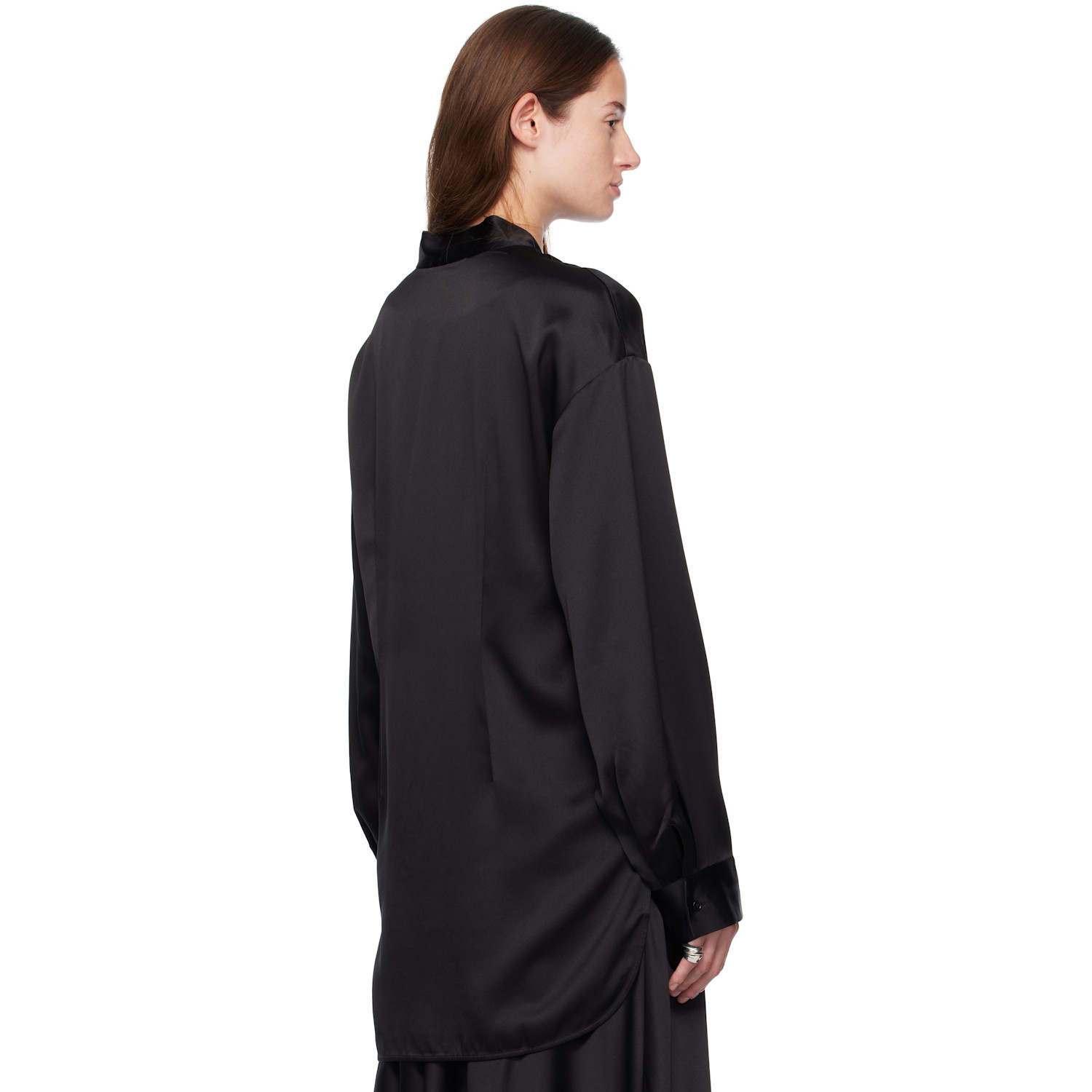  Lisa Yang Black Button-up Shirt 