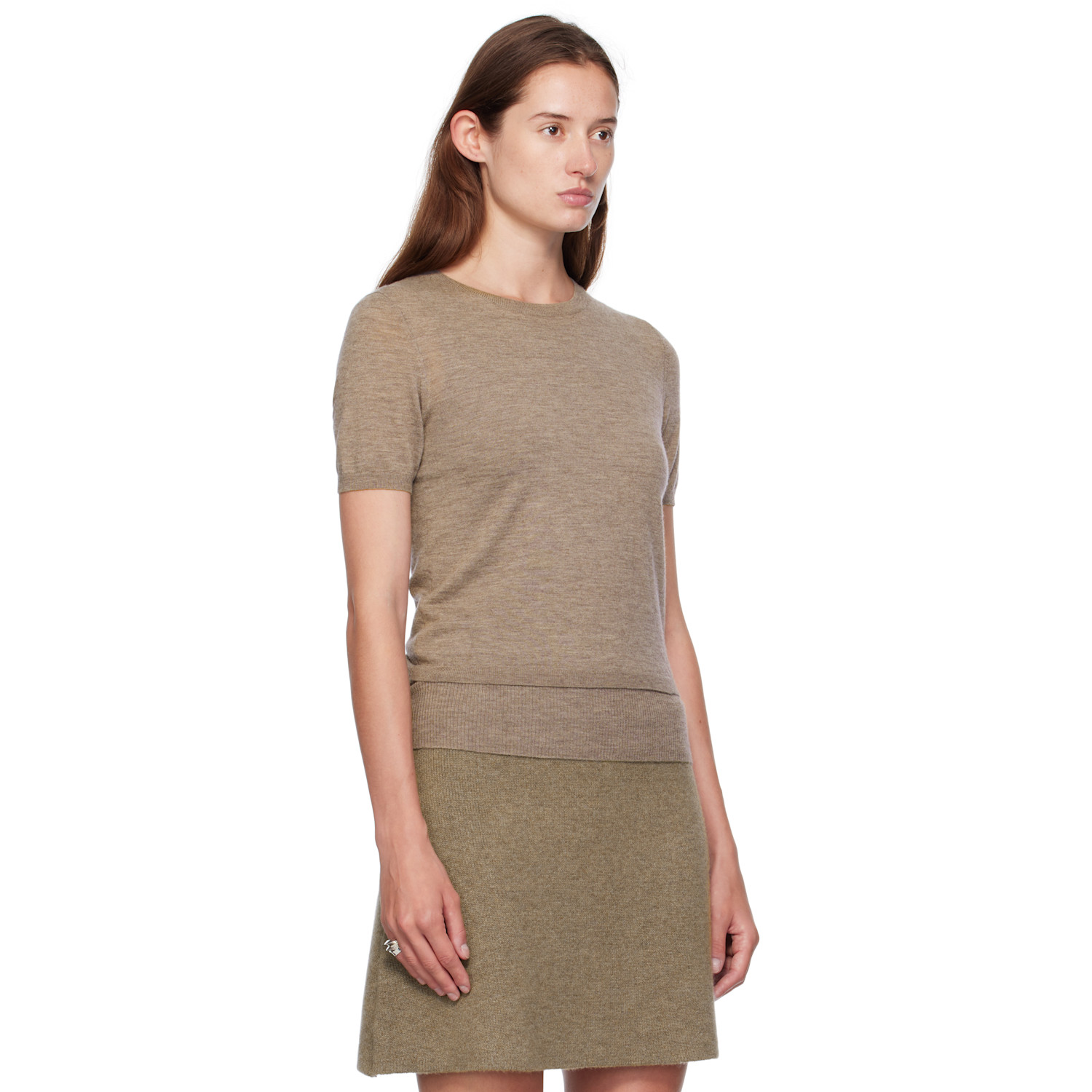  Lisa Yang Taupe Delila T-shirt 