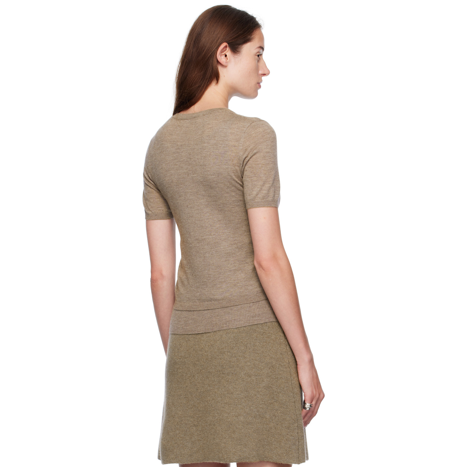  Lisa Yang Taupe Delila T-shirt 