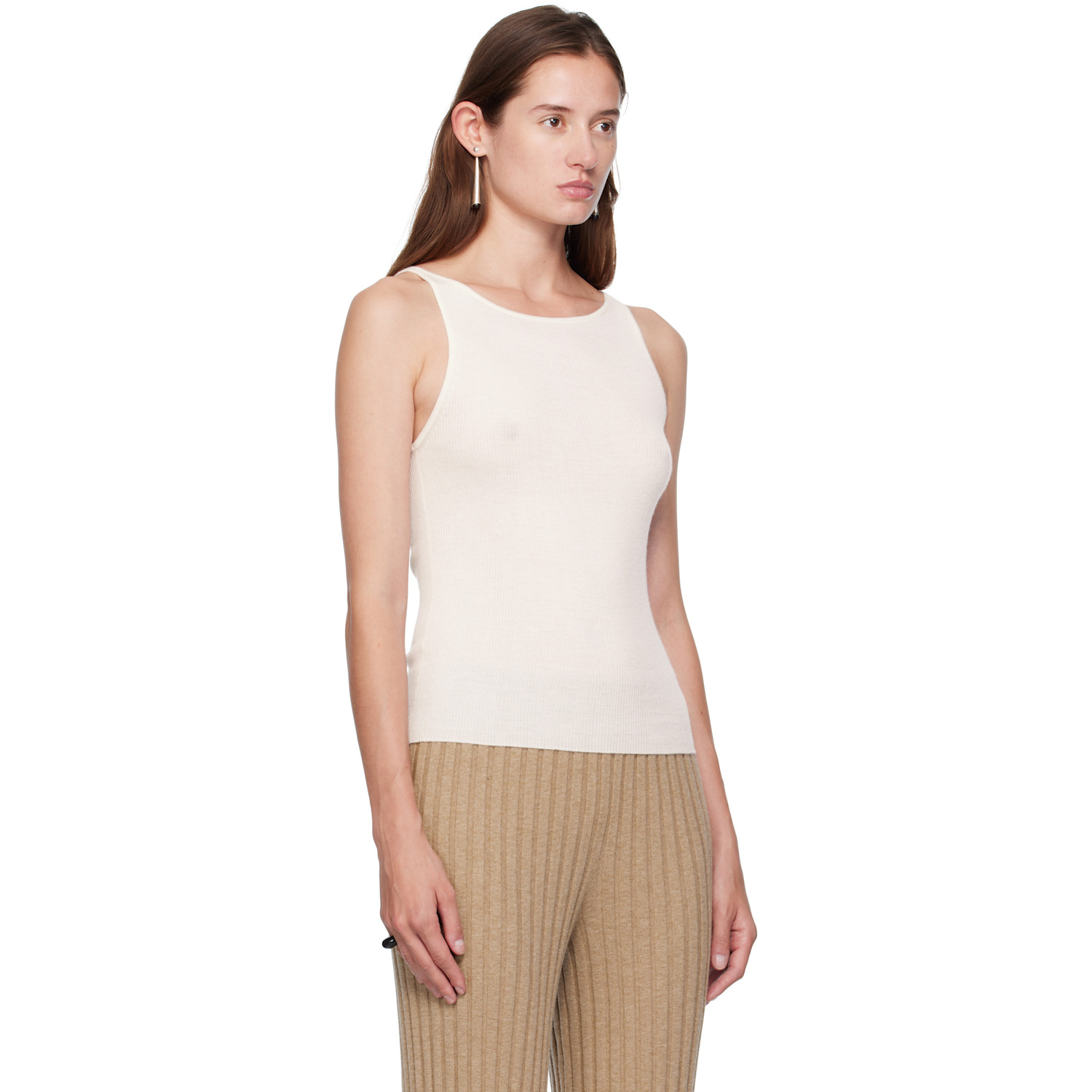  Lisa Yang Off-white Lynette Tank Top 