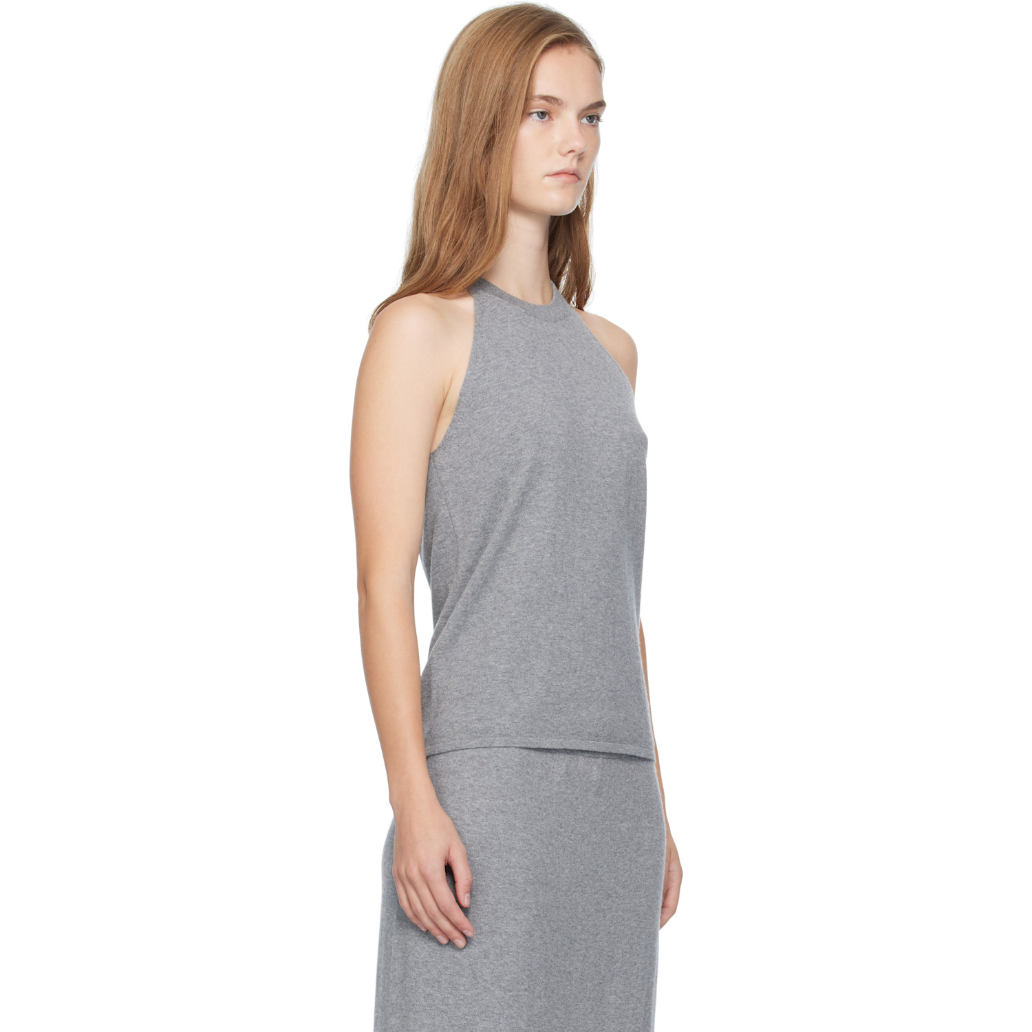  Lisa Yang Gray Bria Tank Top 