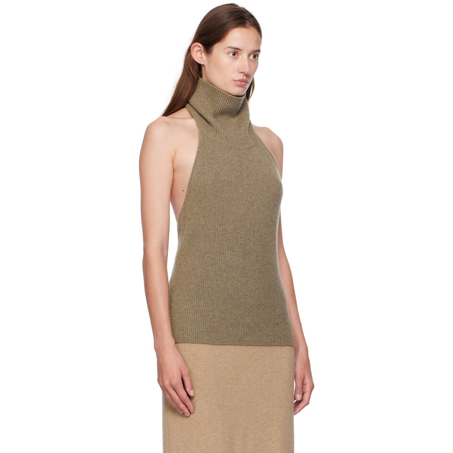  Lisa Yang Taupe Maddie Top 