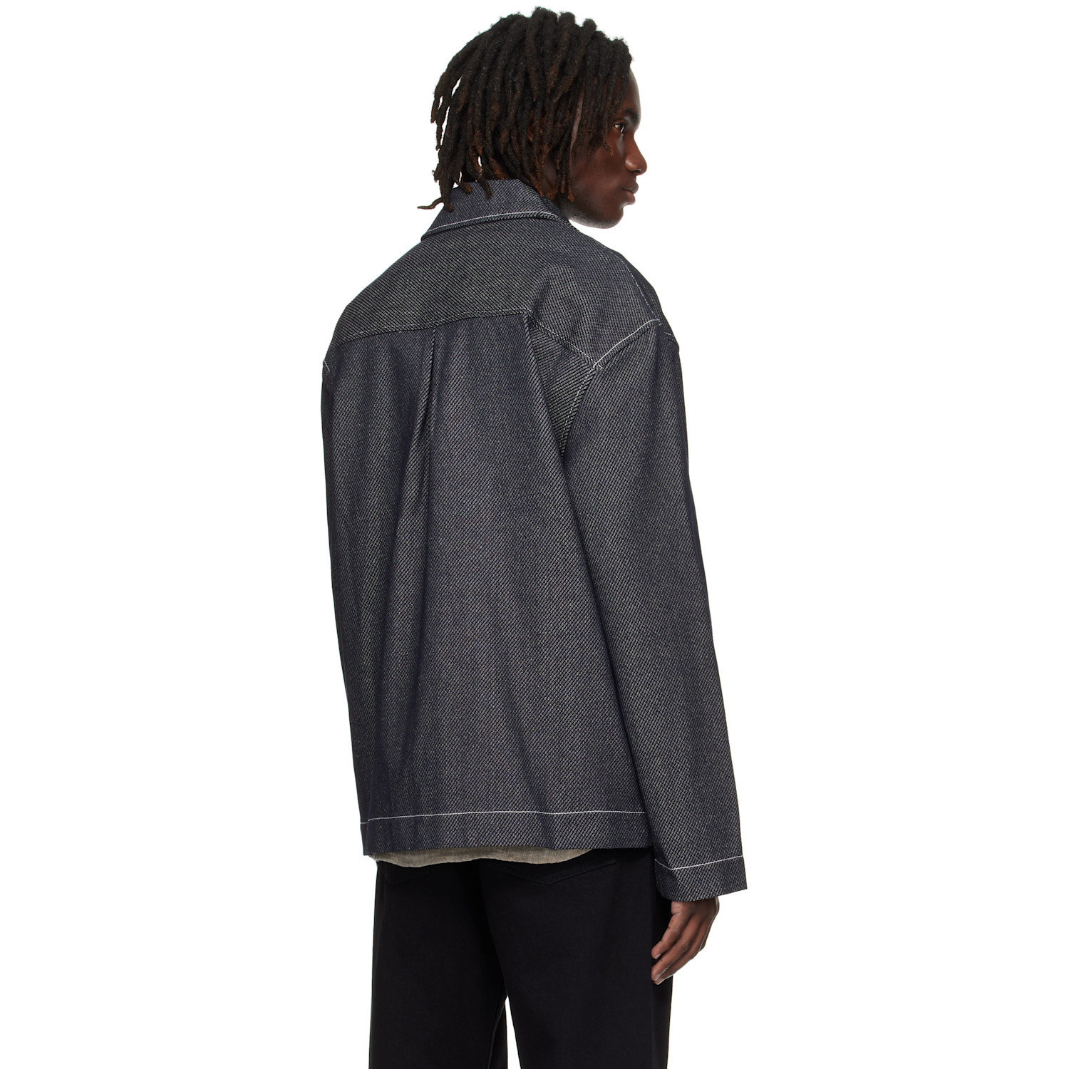  Commas Black Twill Denim Jacket 