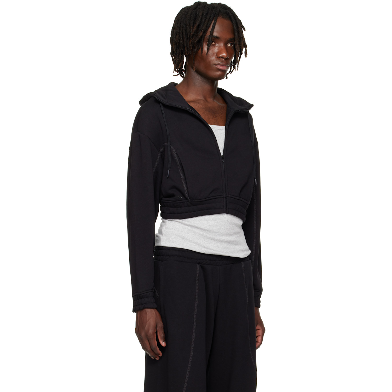  On Black Fka Twigs Edition Club Cropped Hoodie 