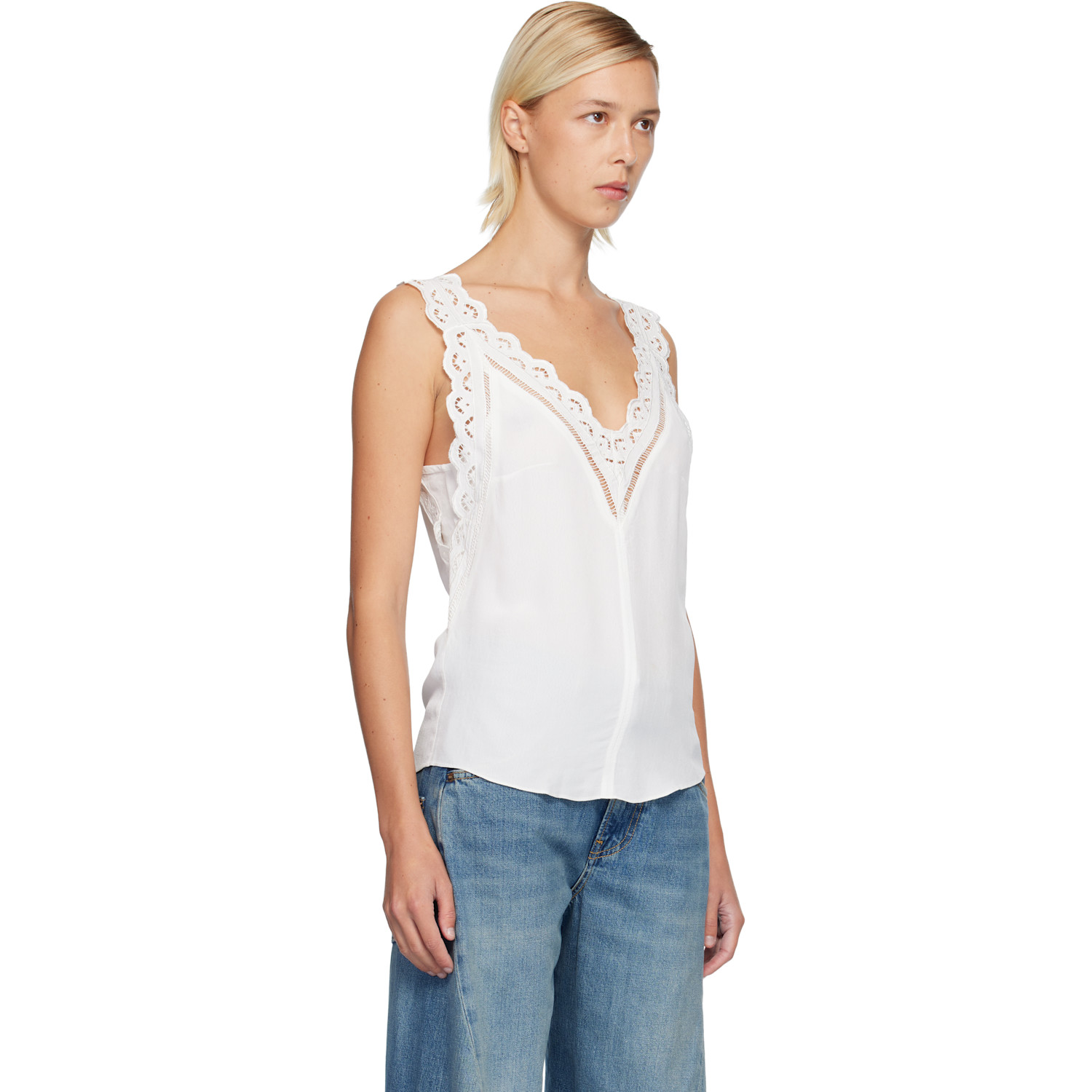  Isabel Marant White Fradela Tank Top 