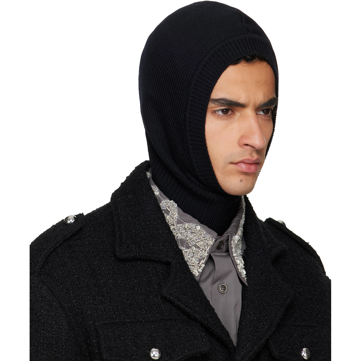  Ernest W. Baker Black Wool Balaclava 