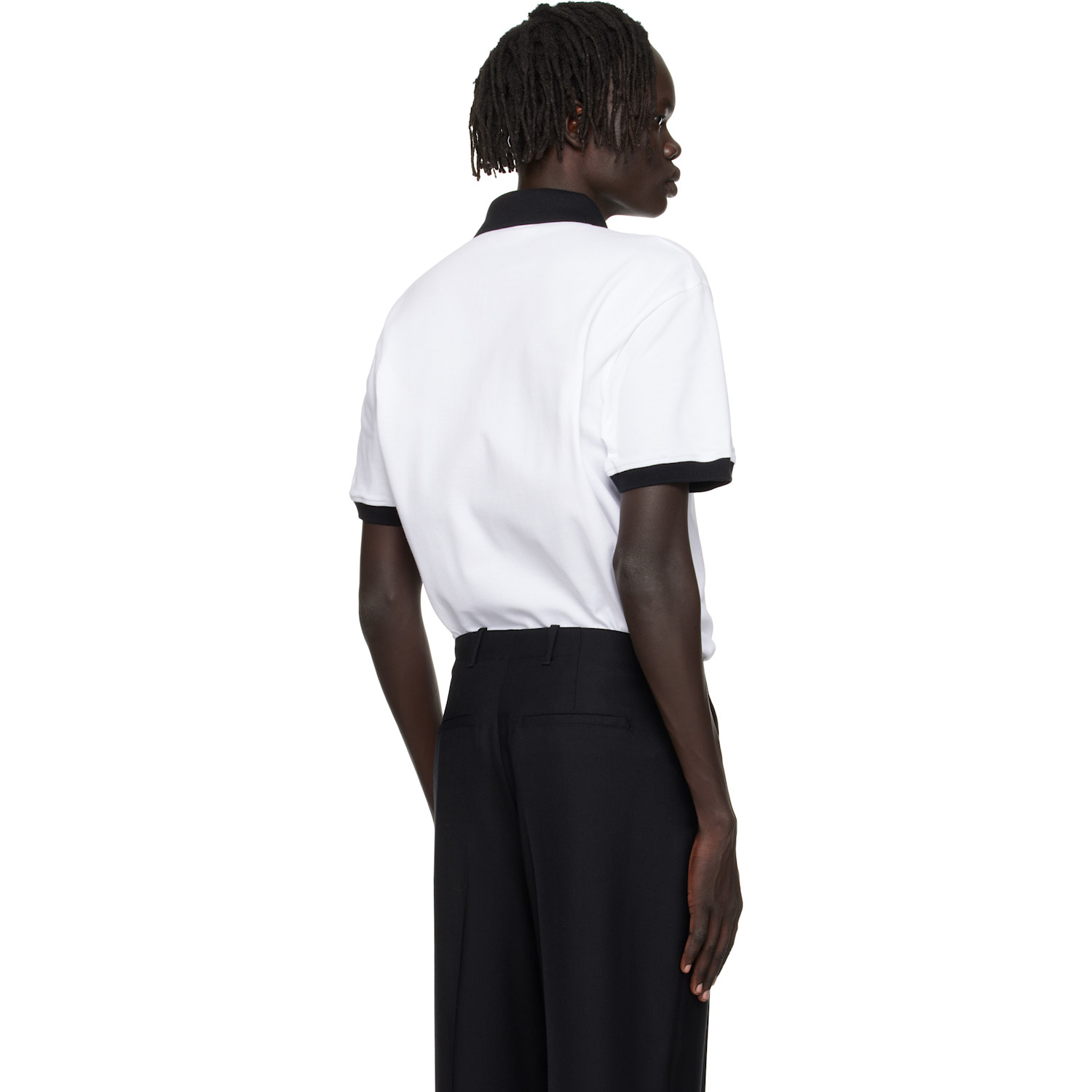  Ernest W. Baker White 'ewb' Embroidered Polo 
