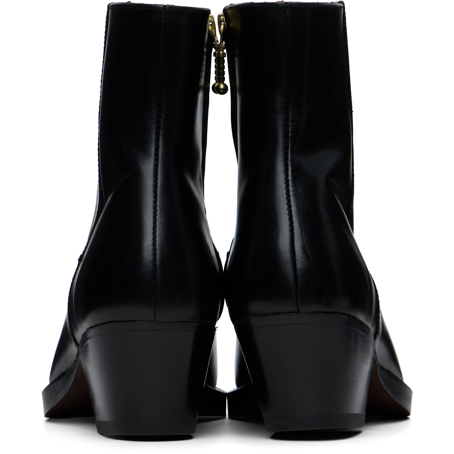  Ernest W. Baker Black Western Boots 