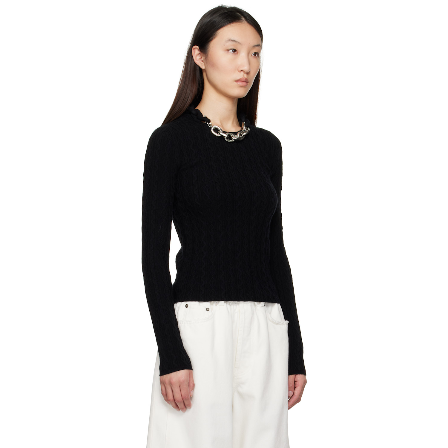  Rabanne Black Wool Sweater 