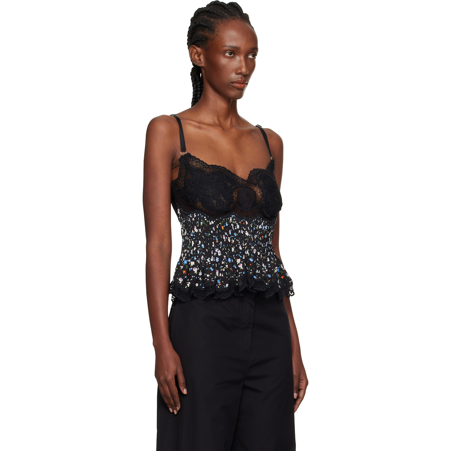  Rabanne Black Lace Camisole 