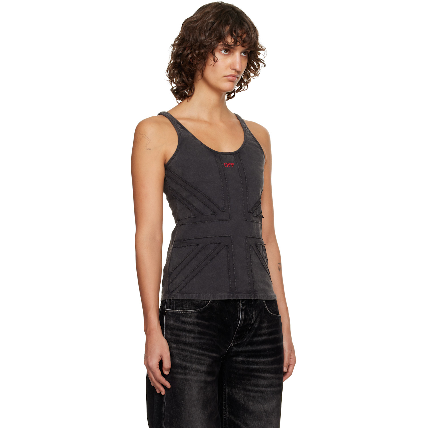  Off-white Gray Uk Tank Top 