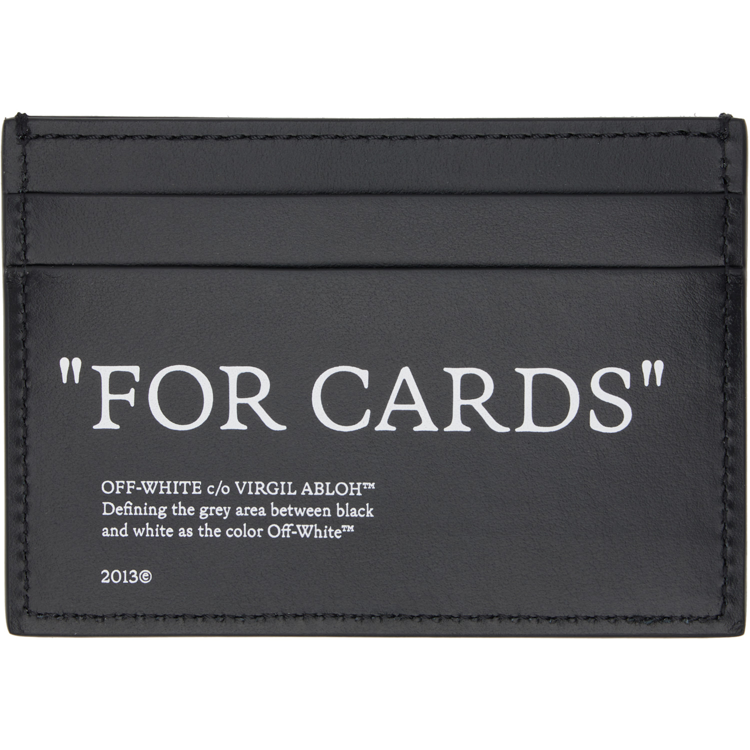  Off-white Black Quote Card Holder 