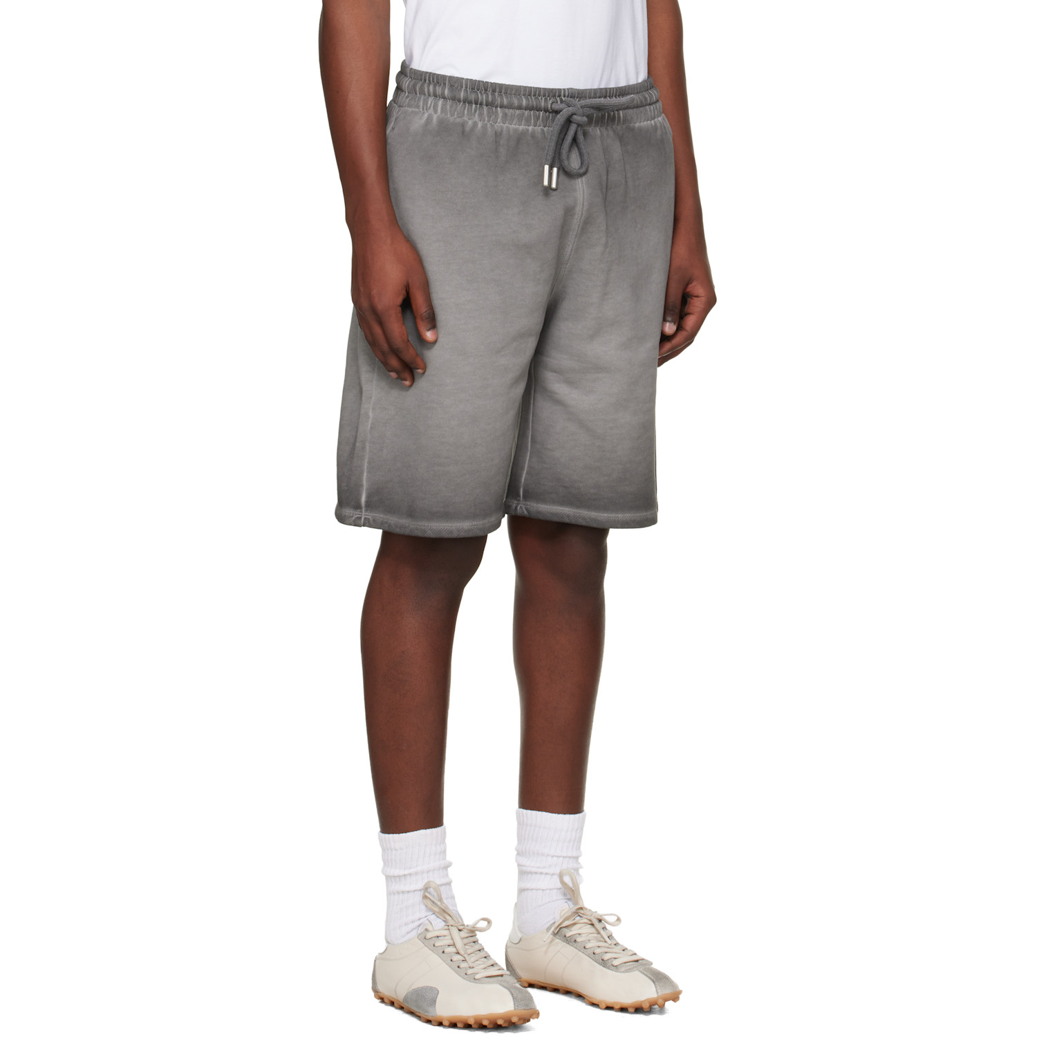  Off-white Gray Laundry Diagonal Skate Sweat Shorts 