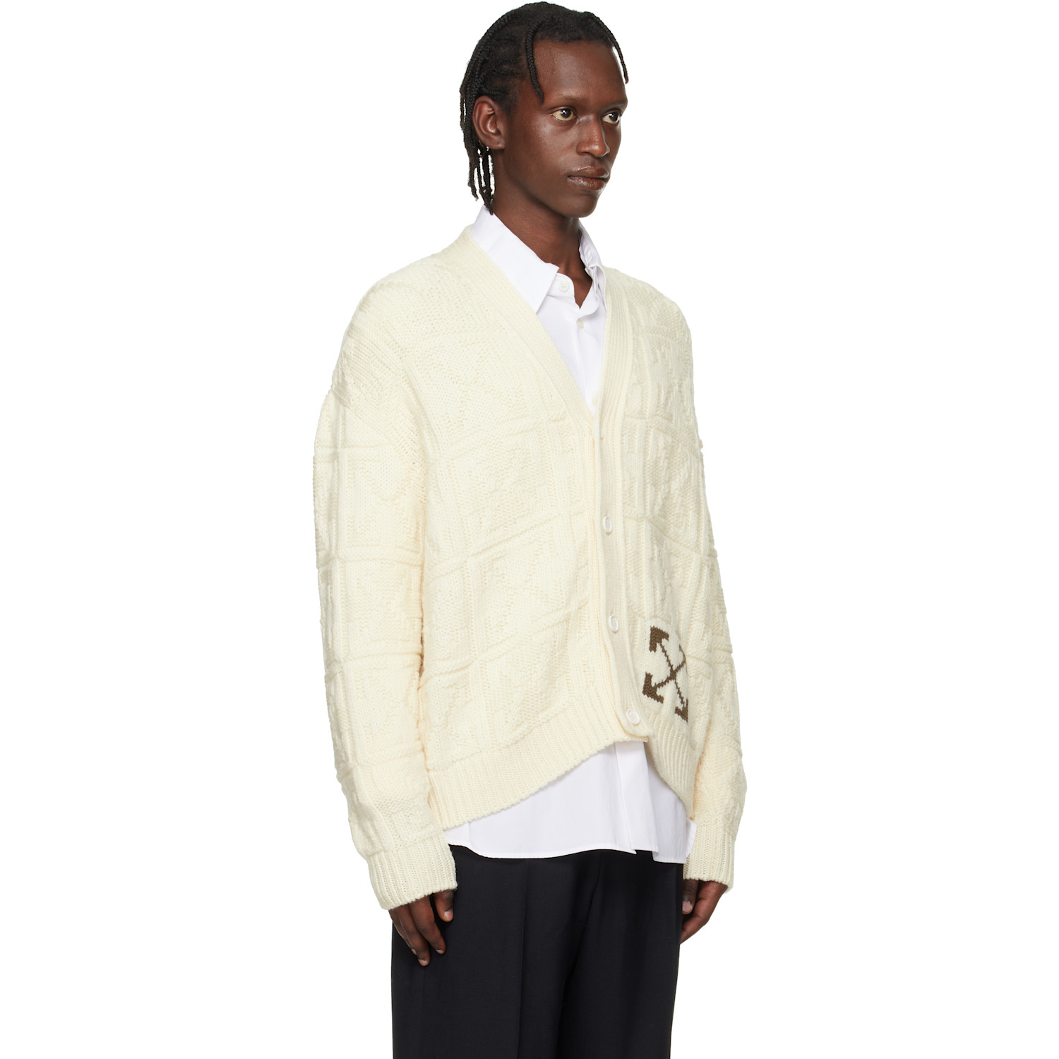  Off-white Off-white Arrow 3d Stitch Cardigan 