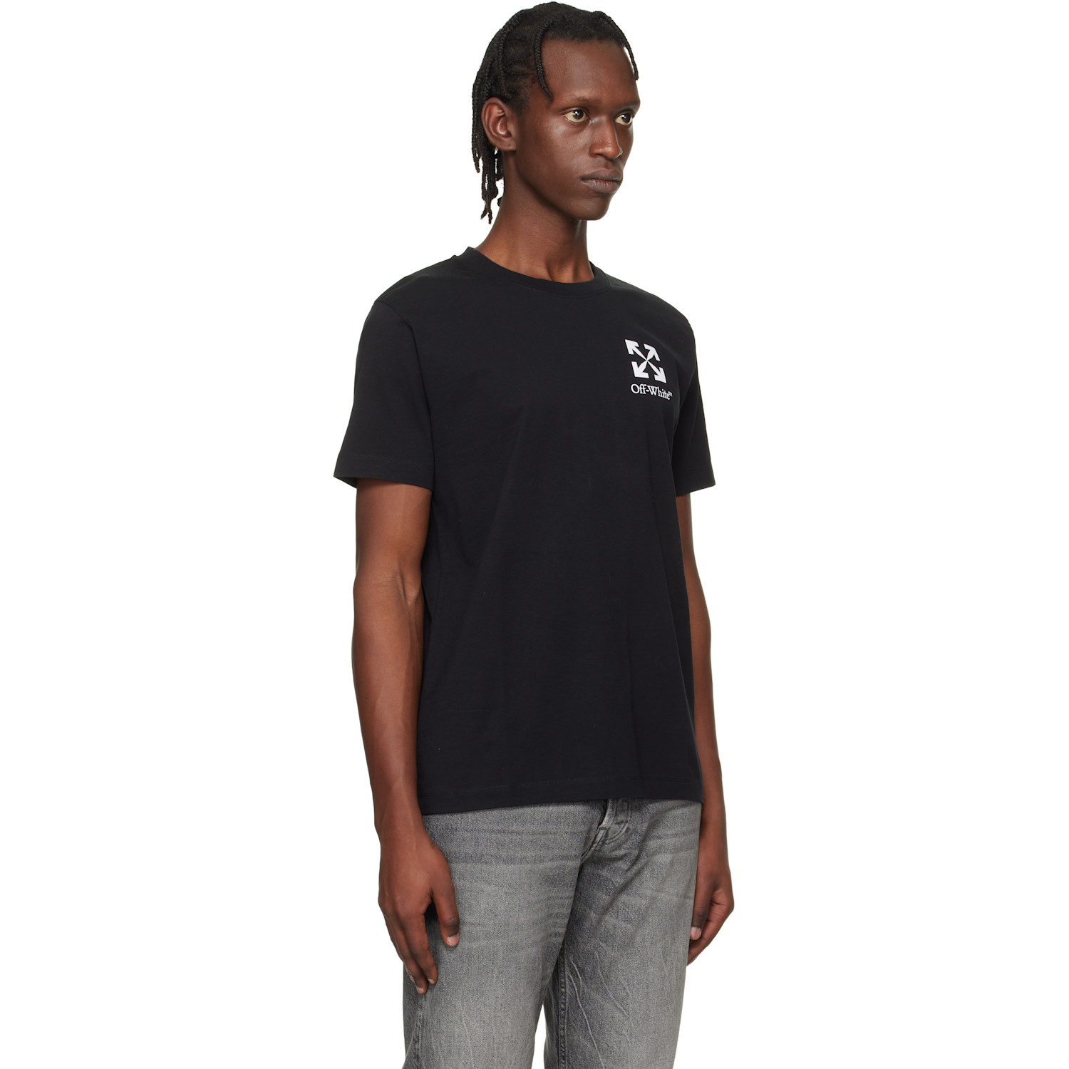  Off-white Black Small Arrow Slim Logo T-shirt 
