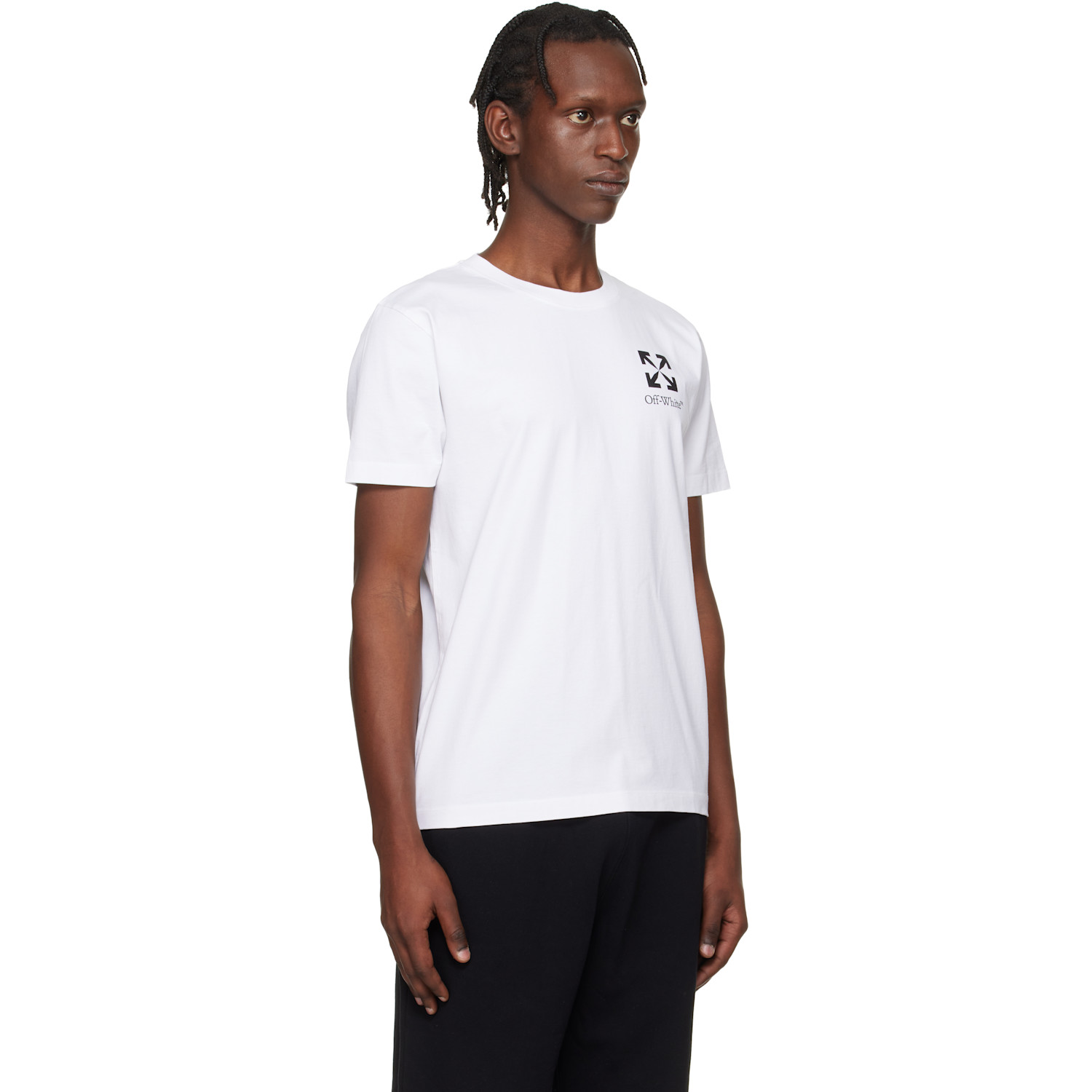  Off-white White Small Arrow Slim Logo T-shirt 