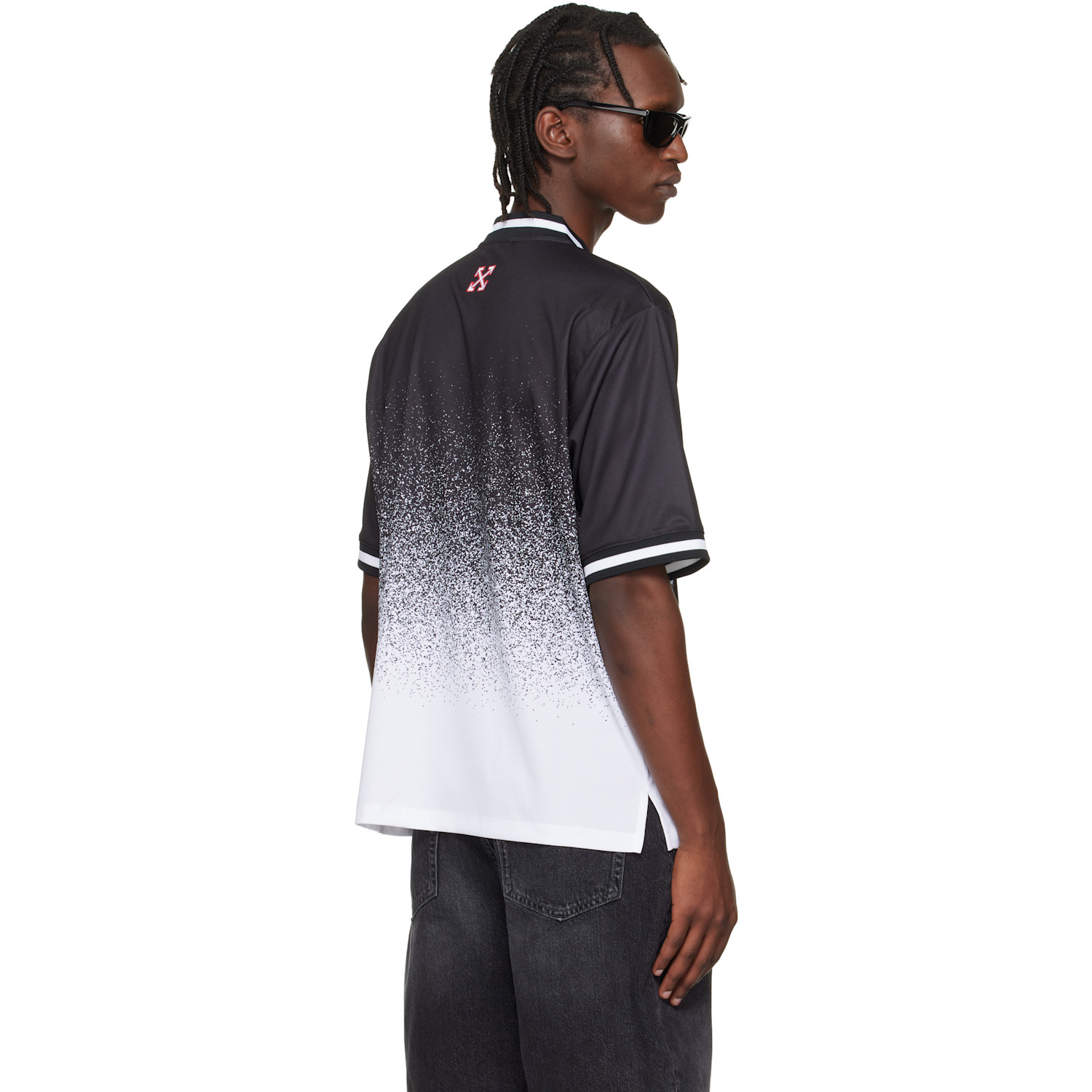  Off-white Black Big 'off' Gradient Soccer Jersey 
