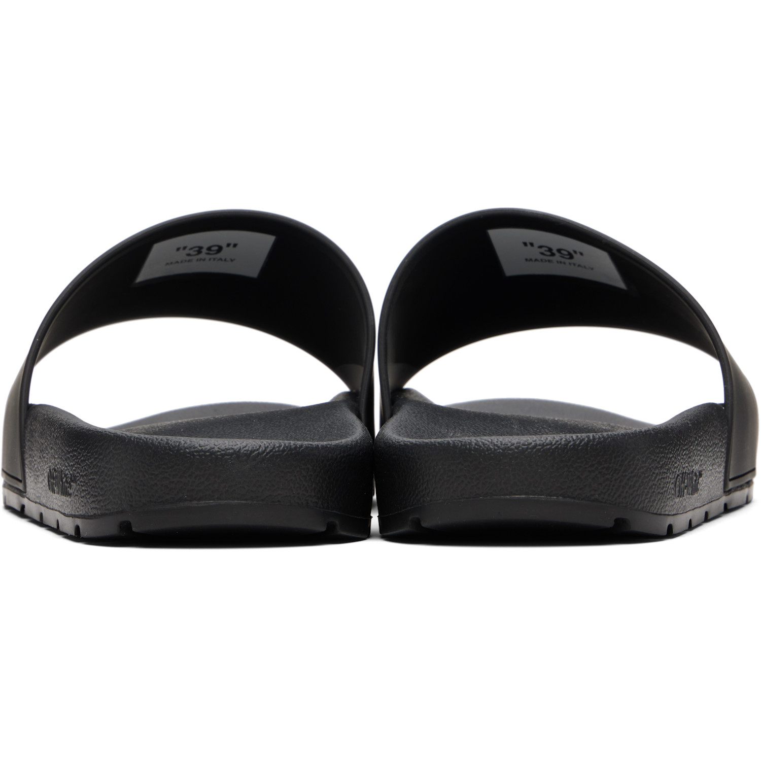  Off-white Black Bookish Slides 