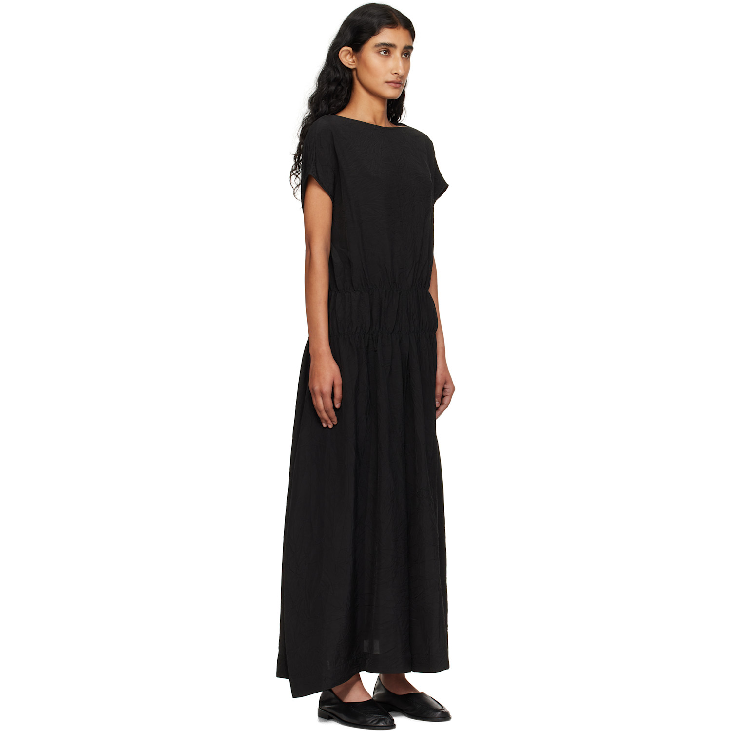  Studio Nicholson Black Simos Midi Dress 