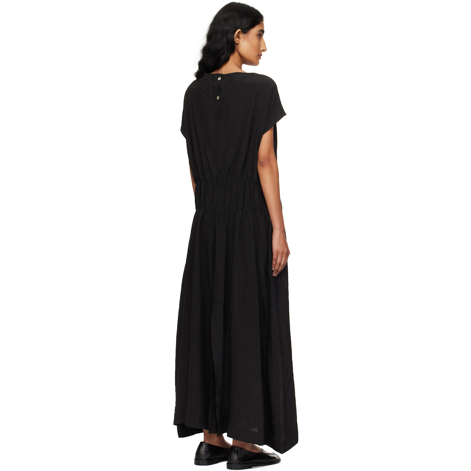  Studio Nicholson Black Simos Midi Dress 