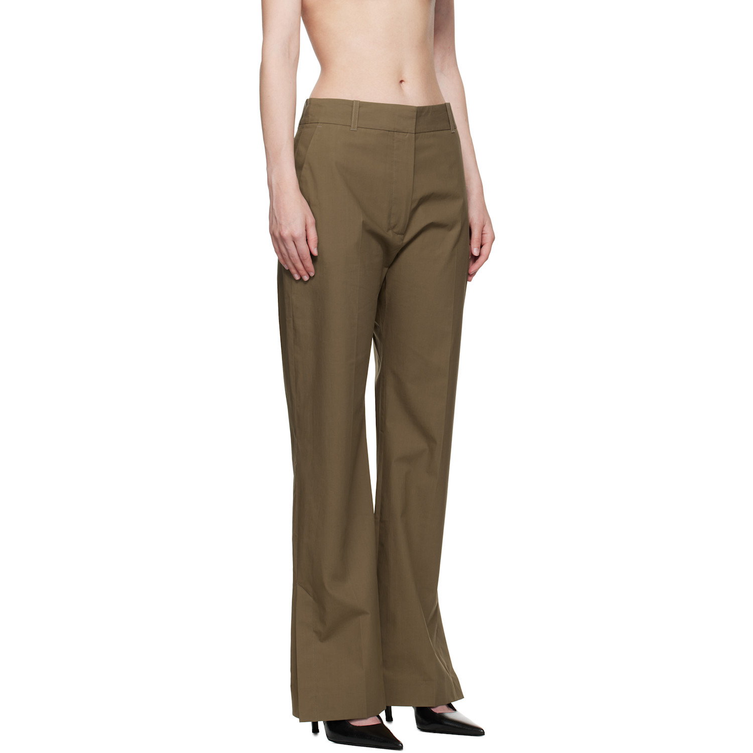  Studio Nicholson Taupe Mitra Trousers 