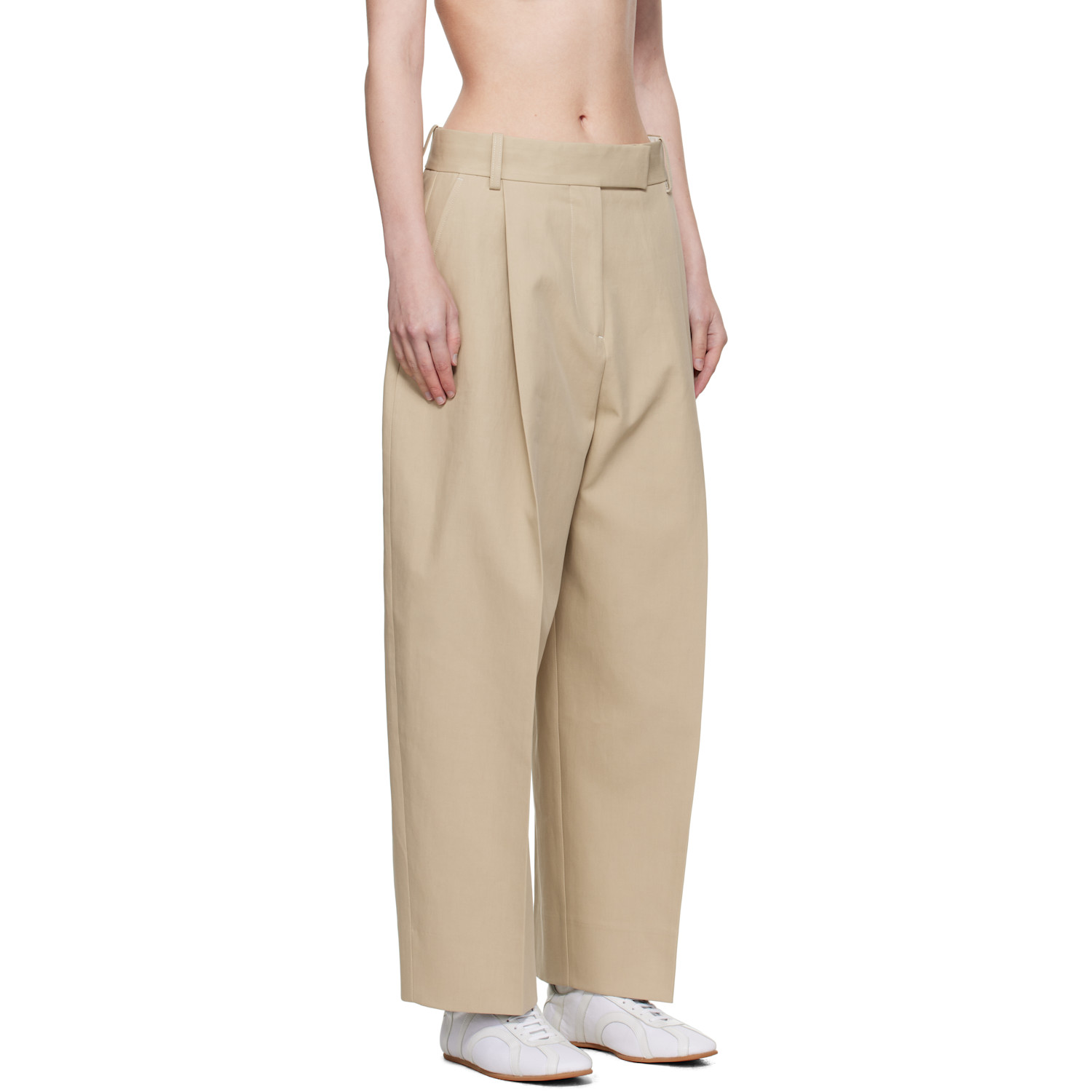  Studio Nicholson Beige Nasser Trousers 