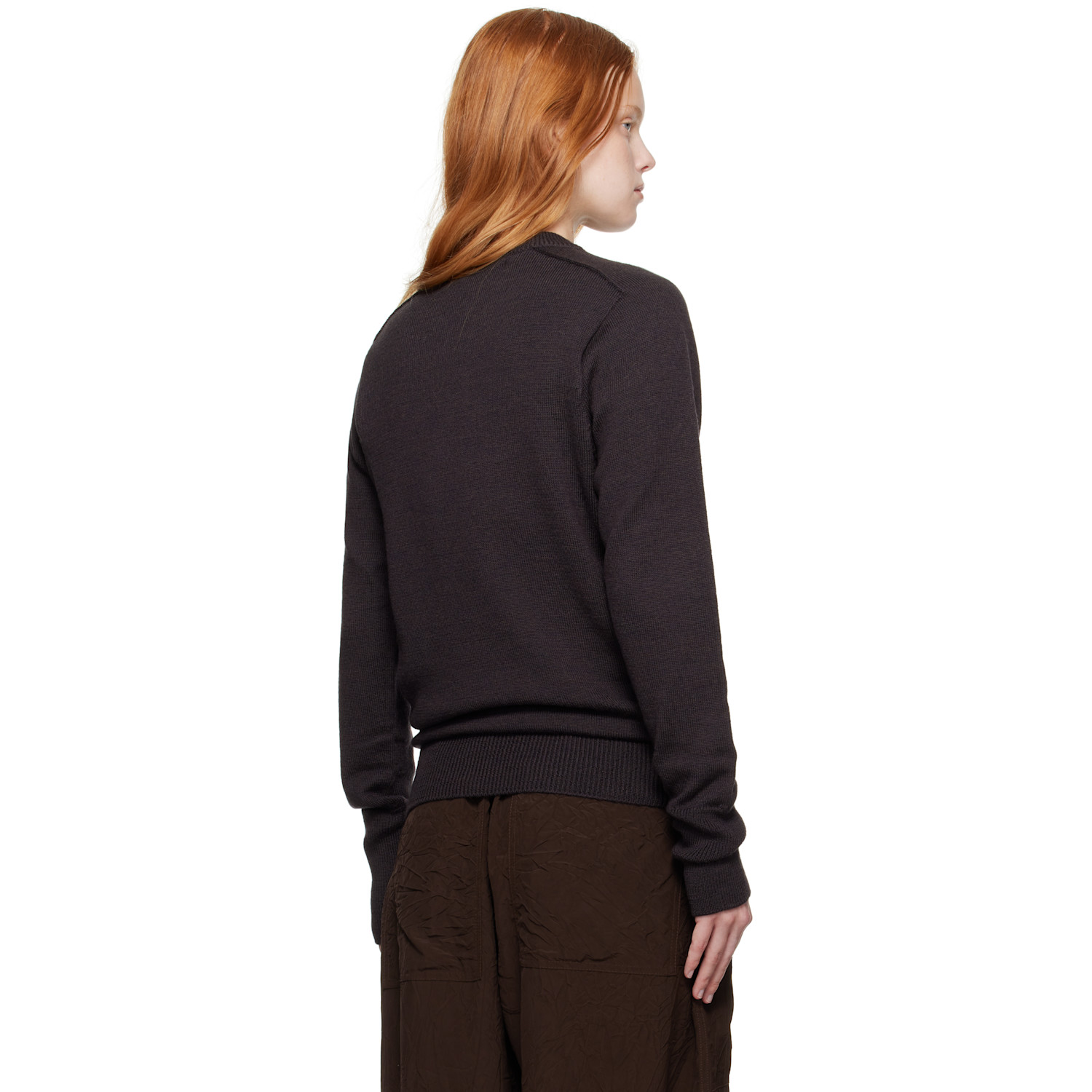  Studio Nicholson Brown Inverness Sweater 