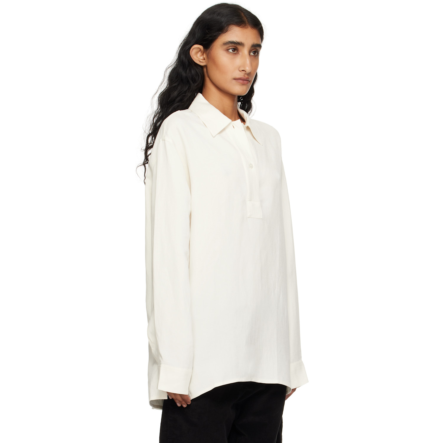 Studio Nicholson Beige Pinole Shirt 