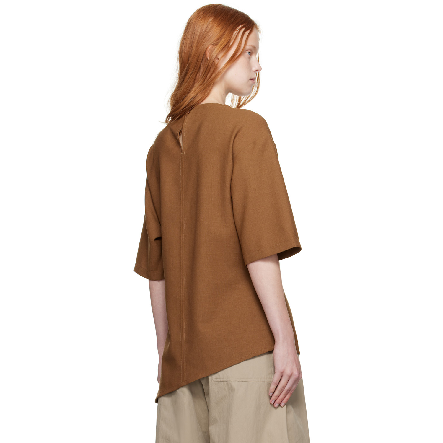  Studio Nicholson Brown Vichy Top 