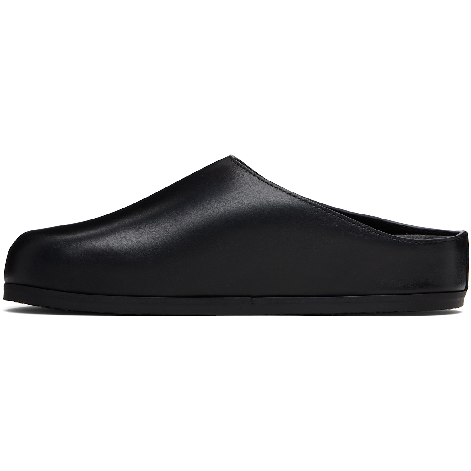  Studio Nicholson Black Wearing Clog Loafers 