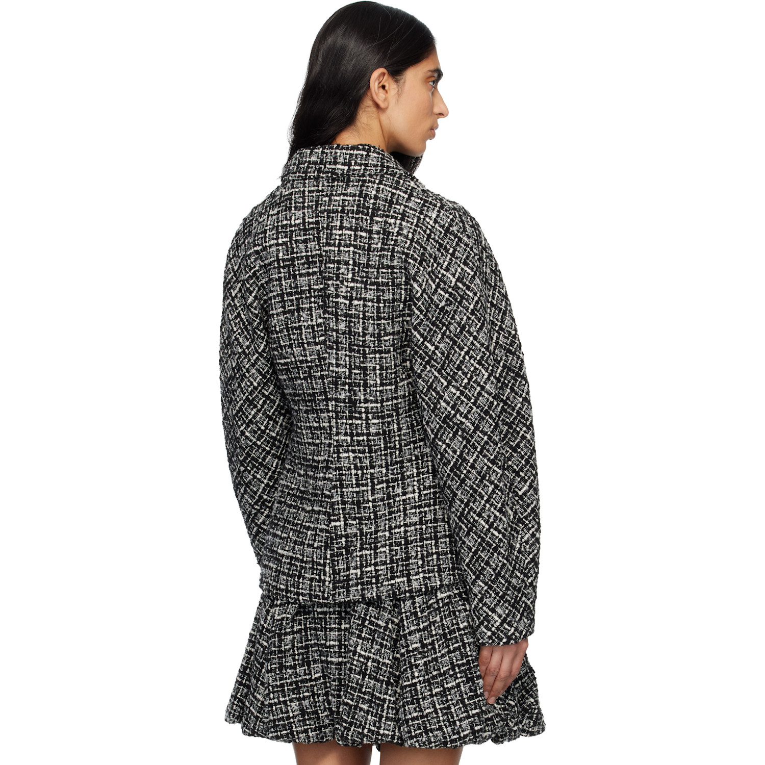  Renaissance Renaissance Black & White Aden Tweed Jacket 