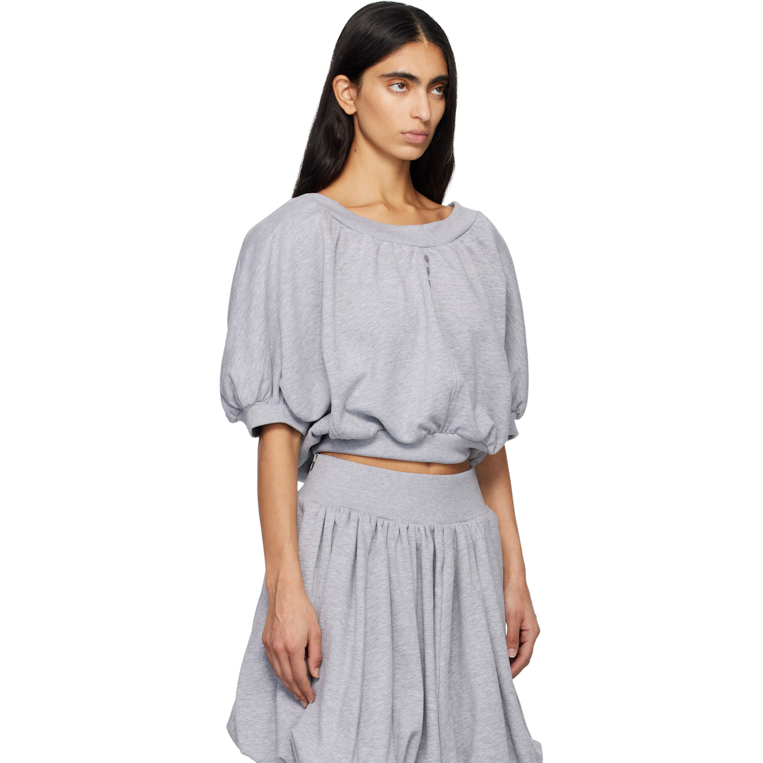  Renaissance Renaissance Gray Amelia Sweat Top 