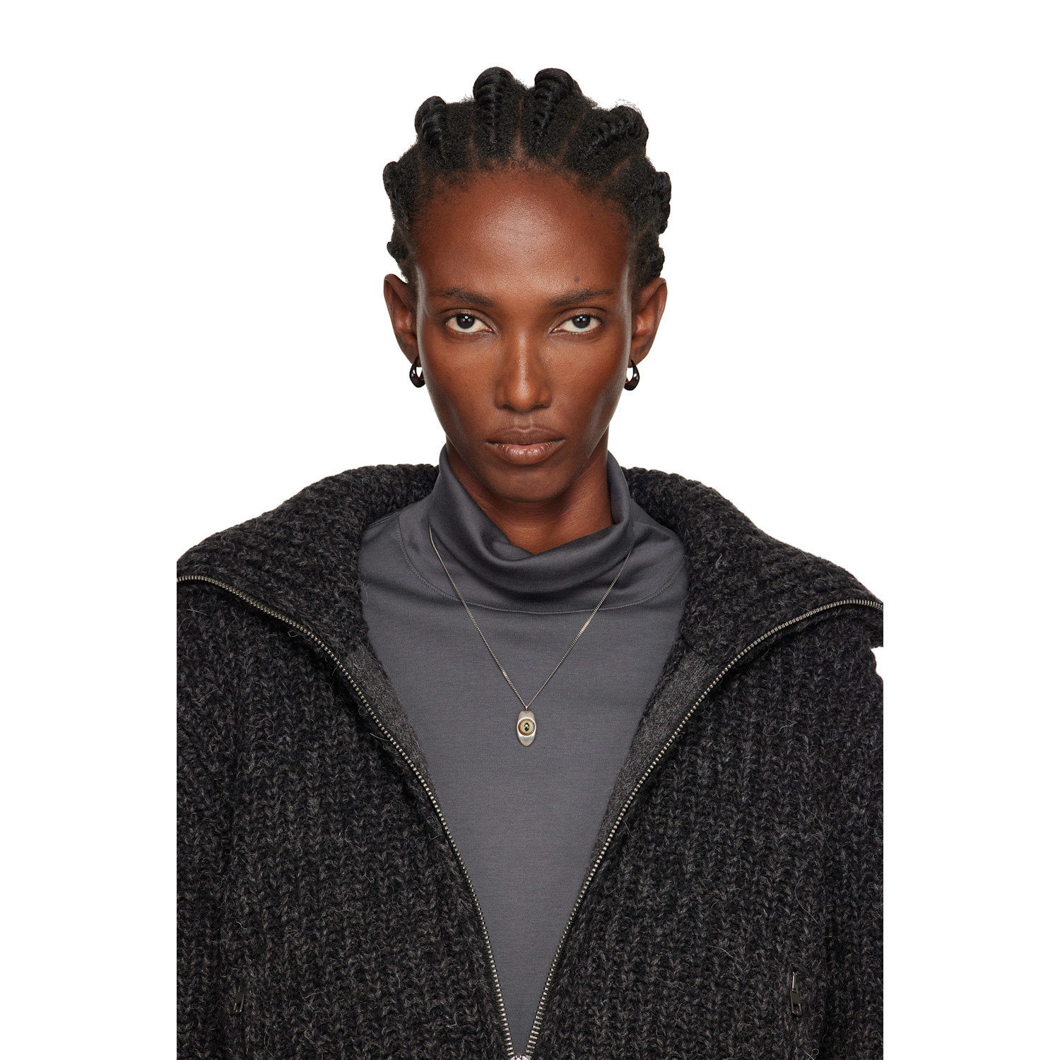  Lemaire Curved Mini Drop Earrings 