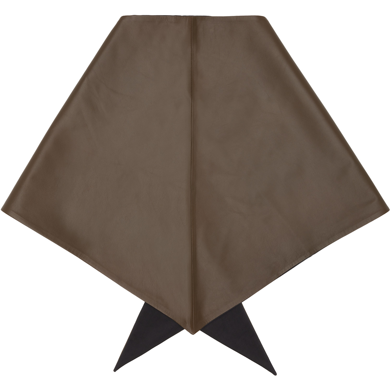  Lemaire Khaki Large Leather Triangle Scarf 