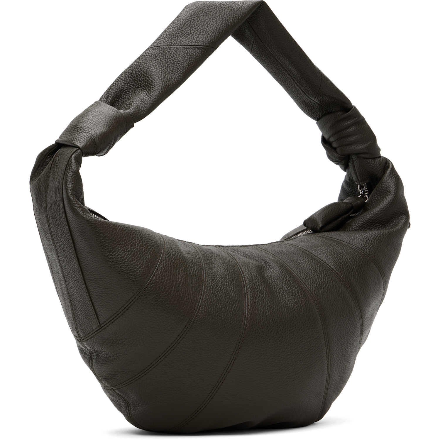  Lemaire Brown Fortune Croissant Bag 