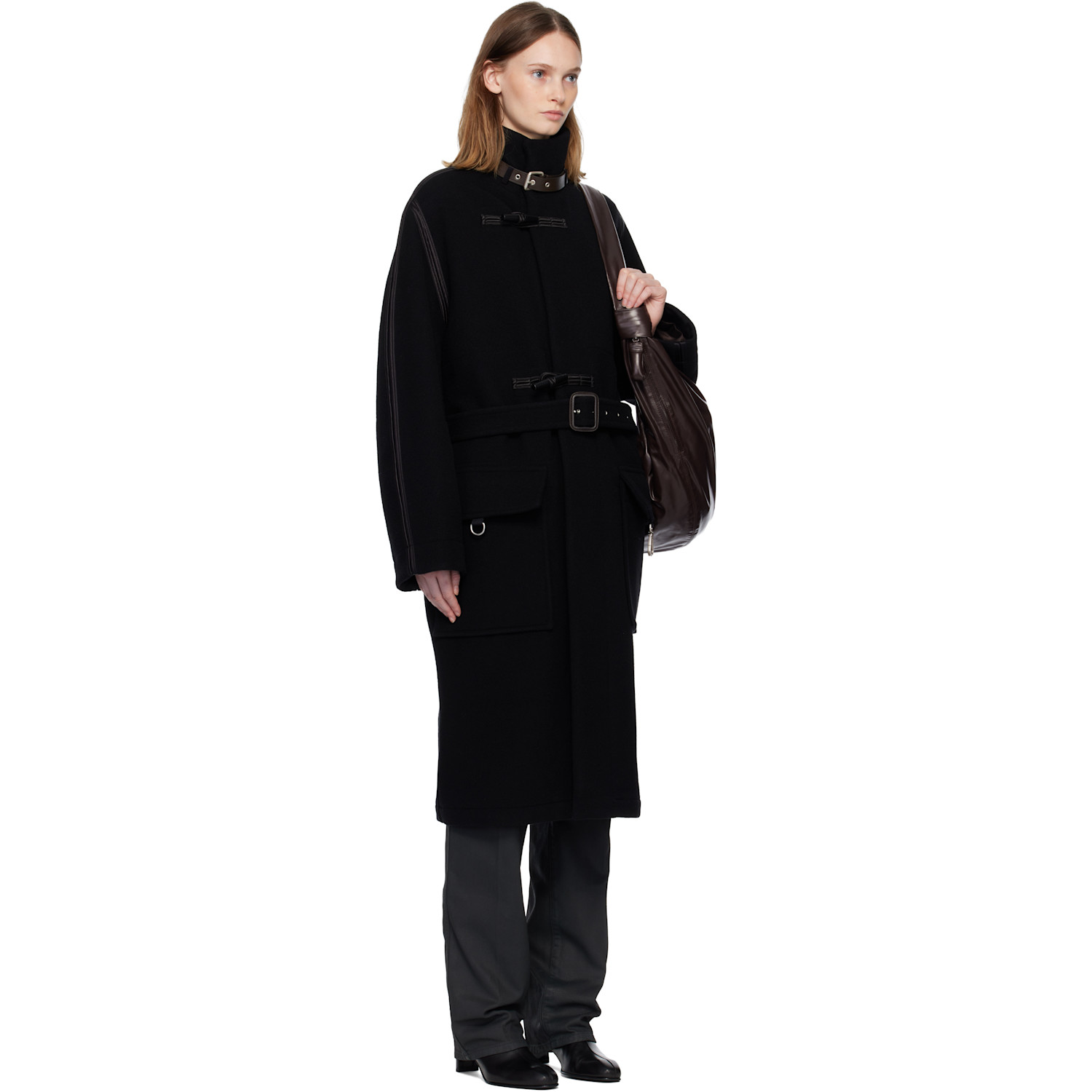 Lemaire Black Duffle Coat 