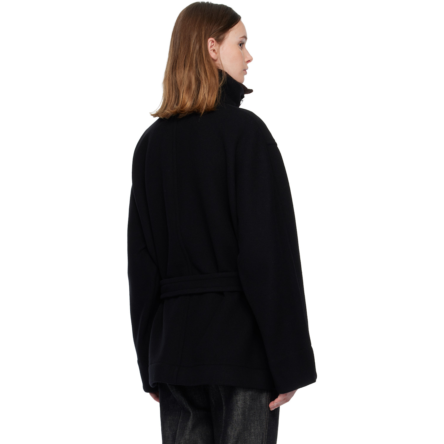  Lemaire Black Short Duffle Coat 