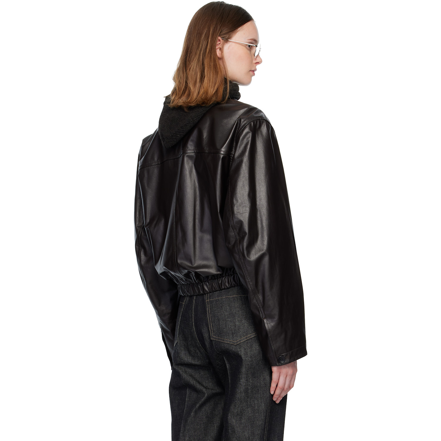  Lemaire Brown Soft Leather Jacket 