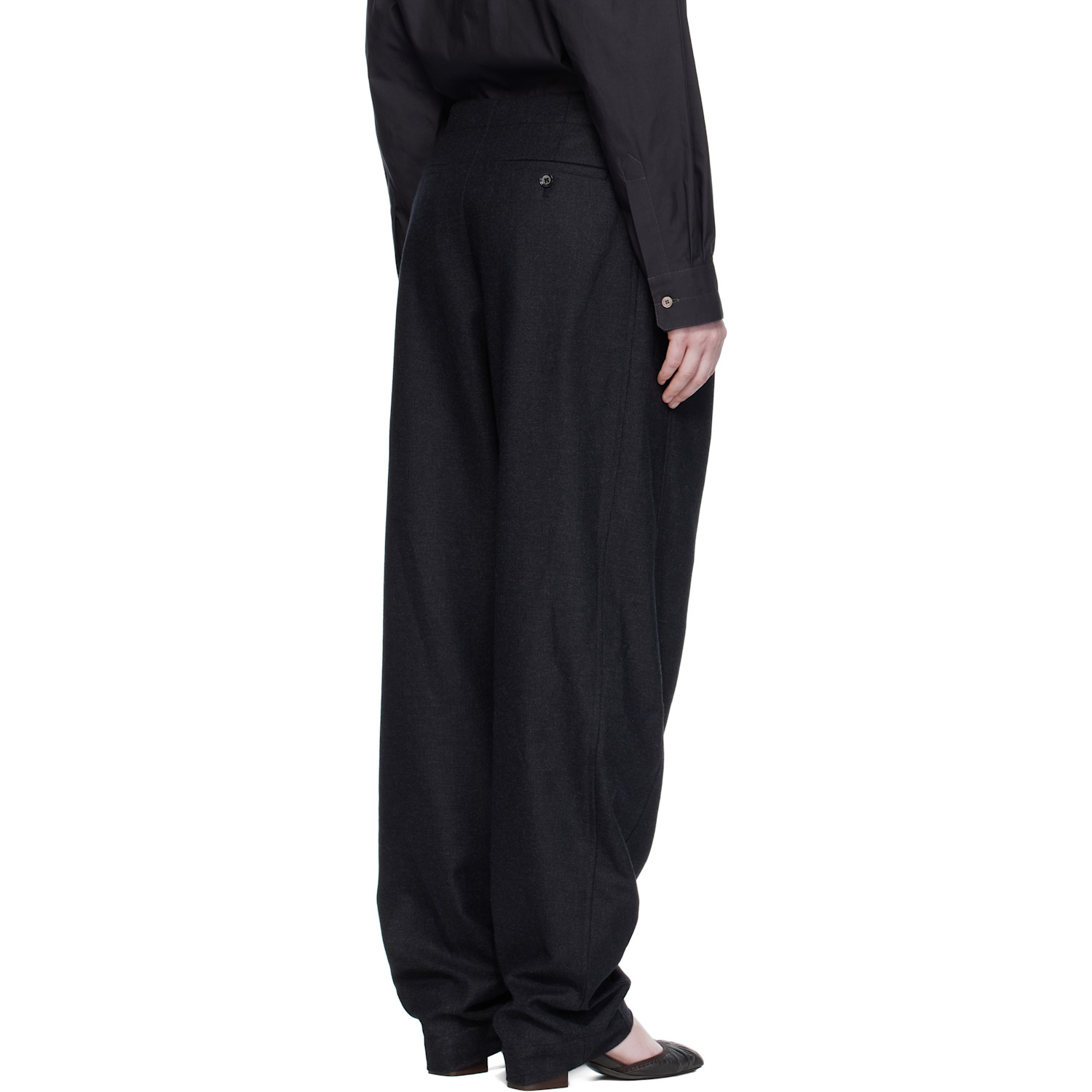  Lemaire Gray Drawstring Trousers 