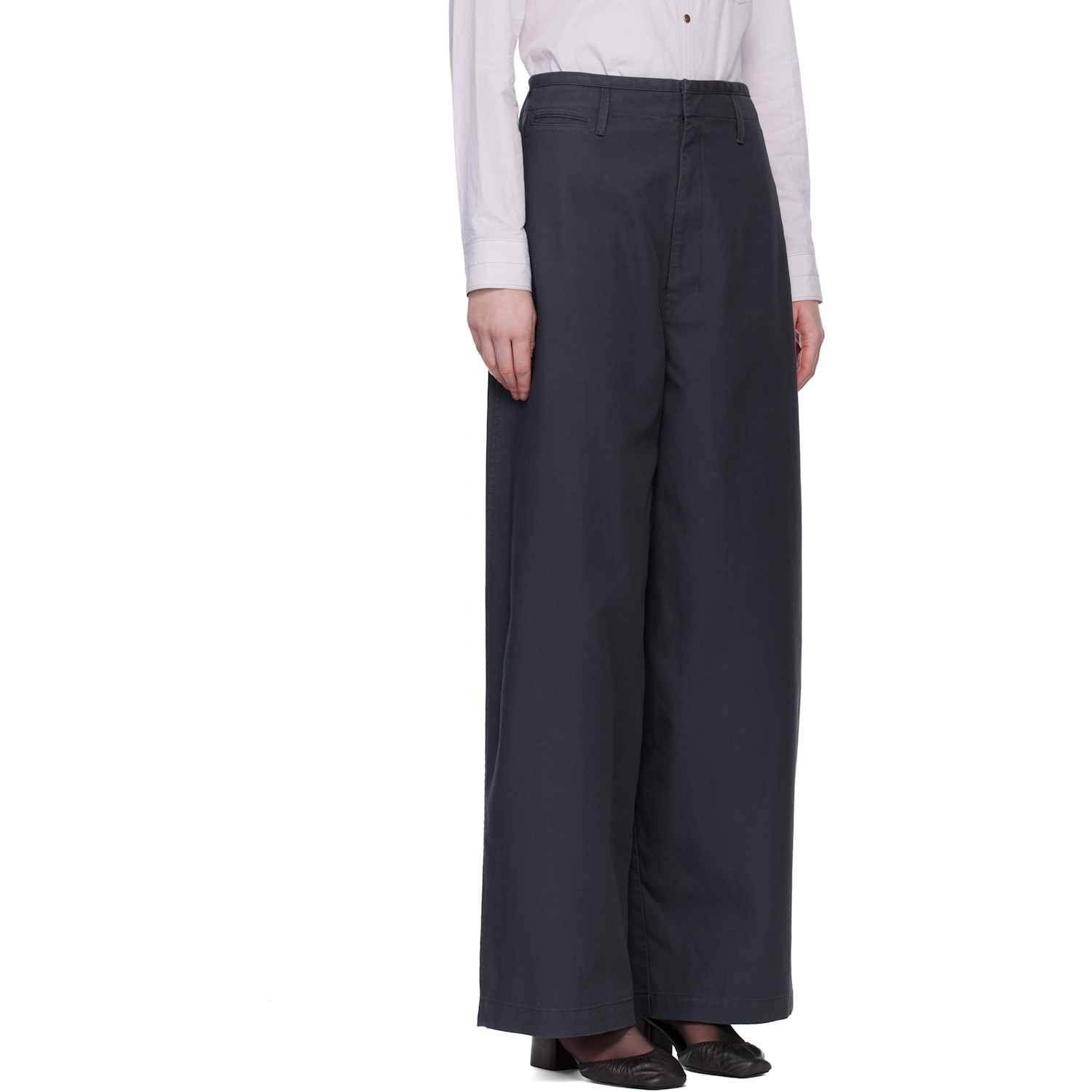  Lemaire Navy Large Chino Trousers 