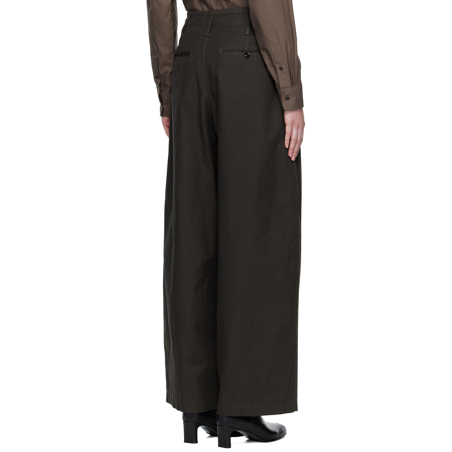  Lemaire Brown Large Chino Trousers 