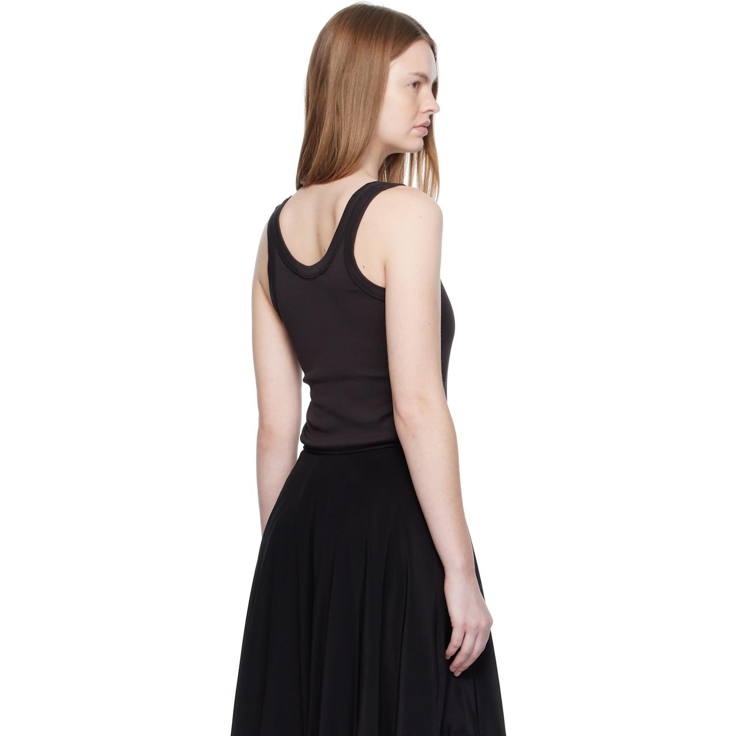  Lemaire Black Rib Tank Top 