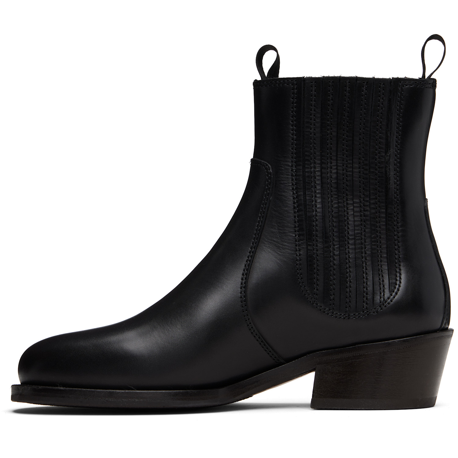 Lemaire Black Vegetable-tanned Chelsea Boots 