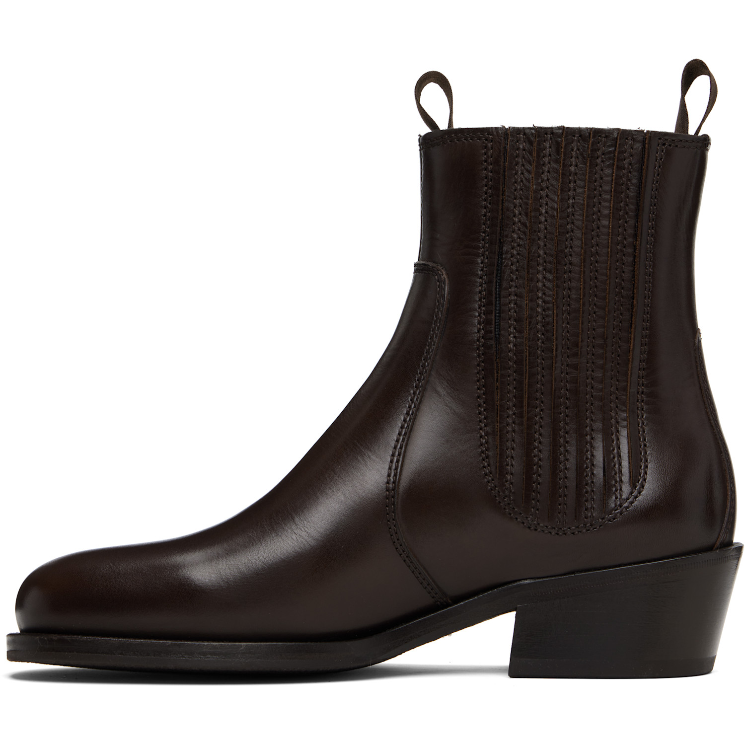  Lemaire Brown Vegetable-tanned Chelsea Boots 