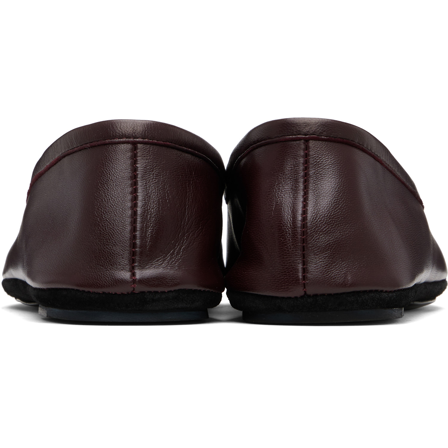  Lemaire Purple 'indoor' Slipper Loafers 