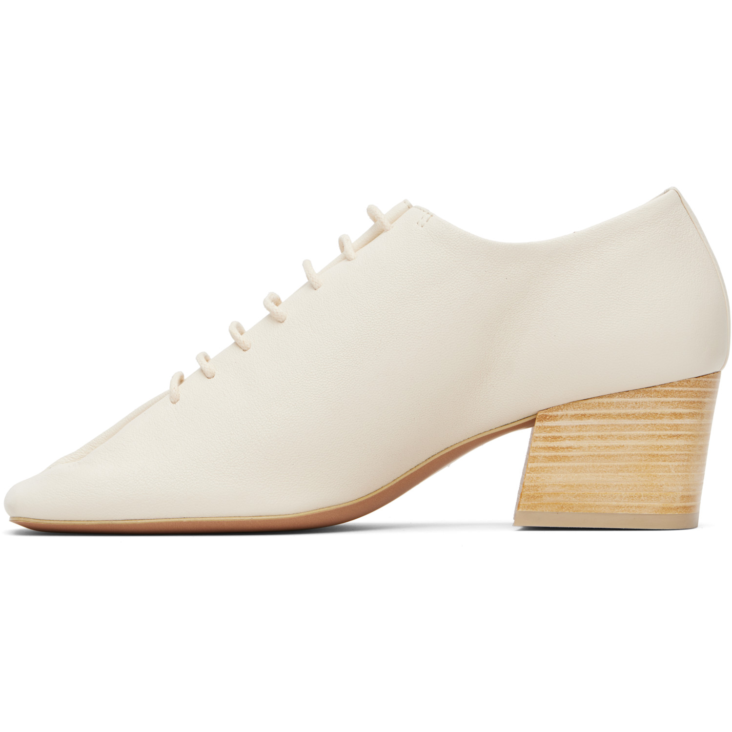  Lemaire Off-white Souris Classic 55 Derby Heels 