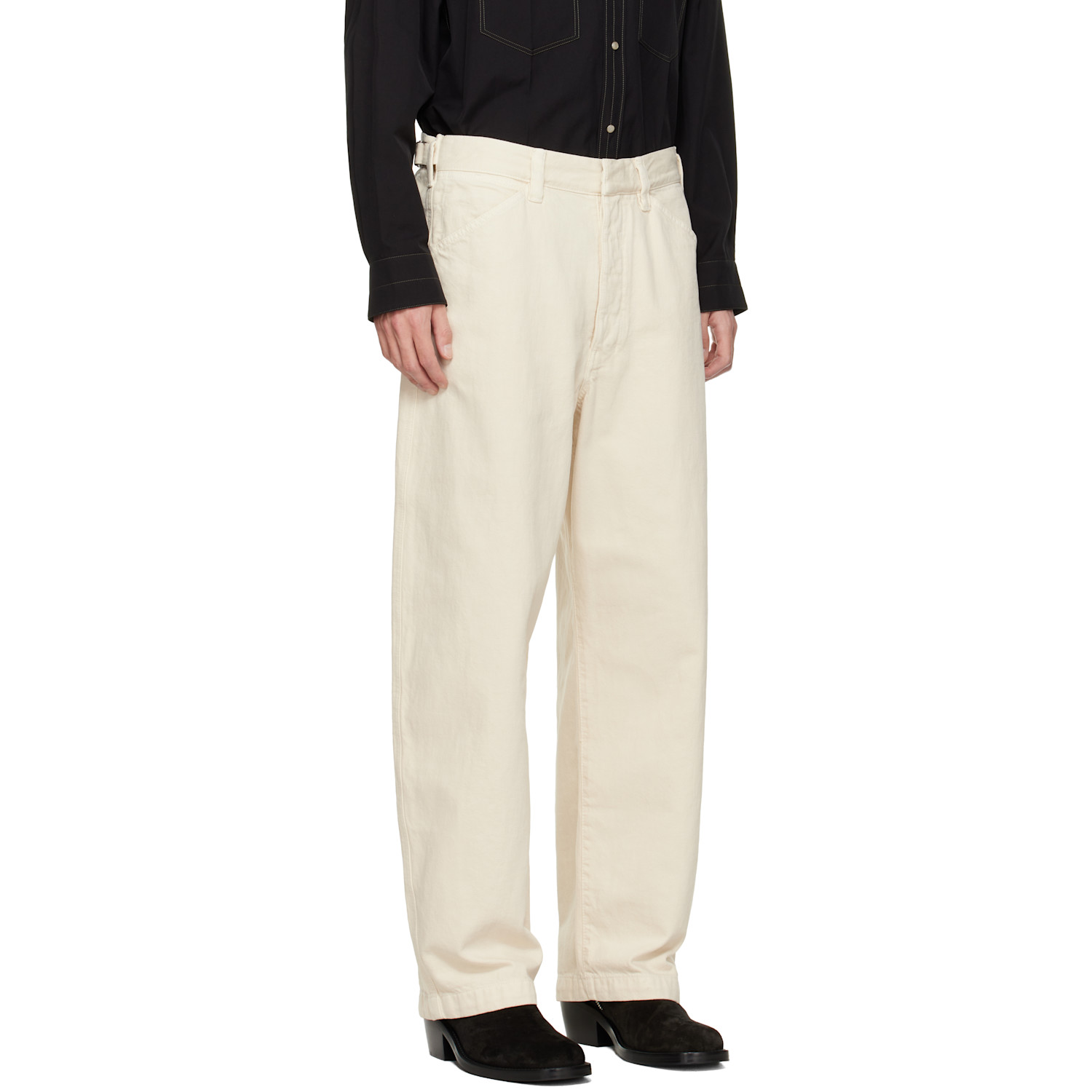  Lemaire Off-white Maxi Workwear Jeans 