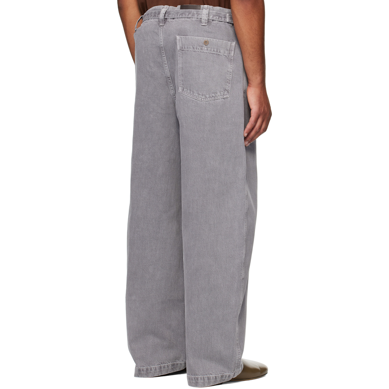  Lemaire Gray Maxi Workwear Jeans 