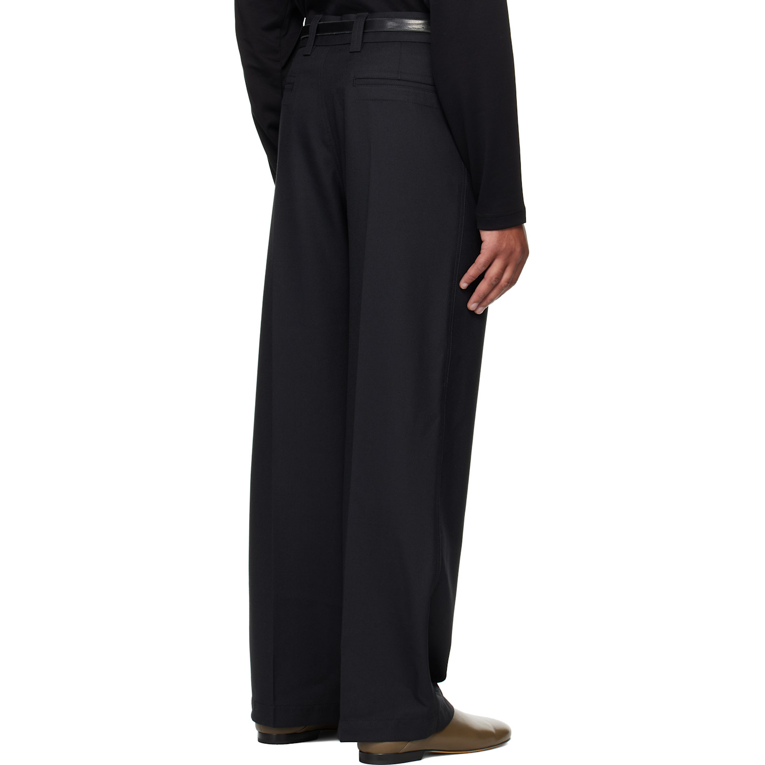  Lemaire Navy Straight Tailored Trousers 